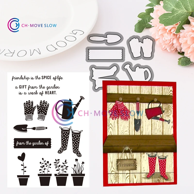 

2019 New Arrival CH Gift from the Garden Metal Cutting Dies and stamps DIY Scrapbooking Card Stencil Paper Craft Handmade Tools