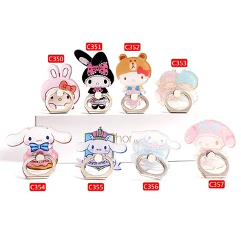 

Wholesale 360 Degree Universal Metal Finger Ring Cartoon Melody Mobile Phone Smartphone Stand Holder Car Mount Stand #5704