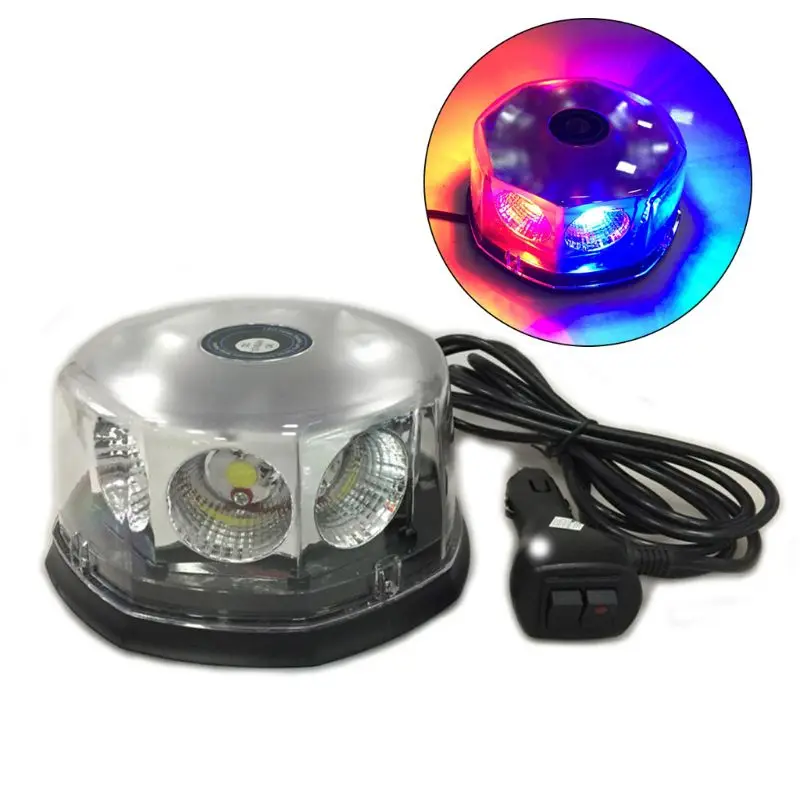 

40W 8LED 12V-24V COB Car Engineering Car Ceiling Strobe Light Roof Car LED Flashing Warning Light Drop