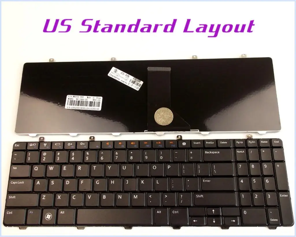 

New US Layout Keyboard for Dell Inspiron 1564 XHKKF V110546AS1 NSK-DROSQ P08F Laptop/Notebook