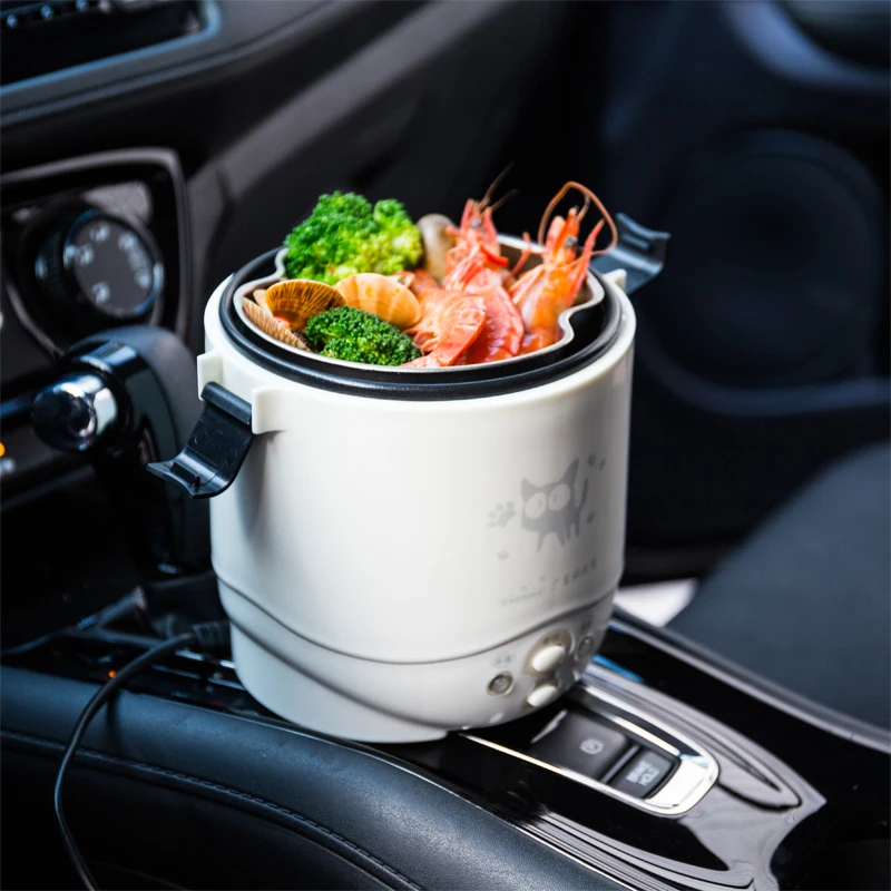 1L rice cooker used in house 110v to 220v or car 12v to