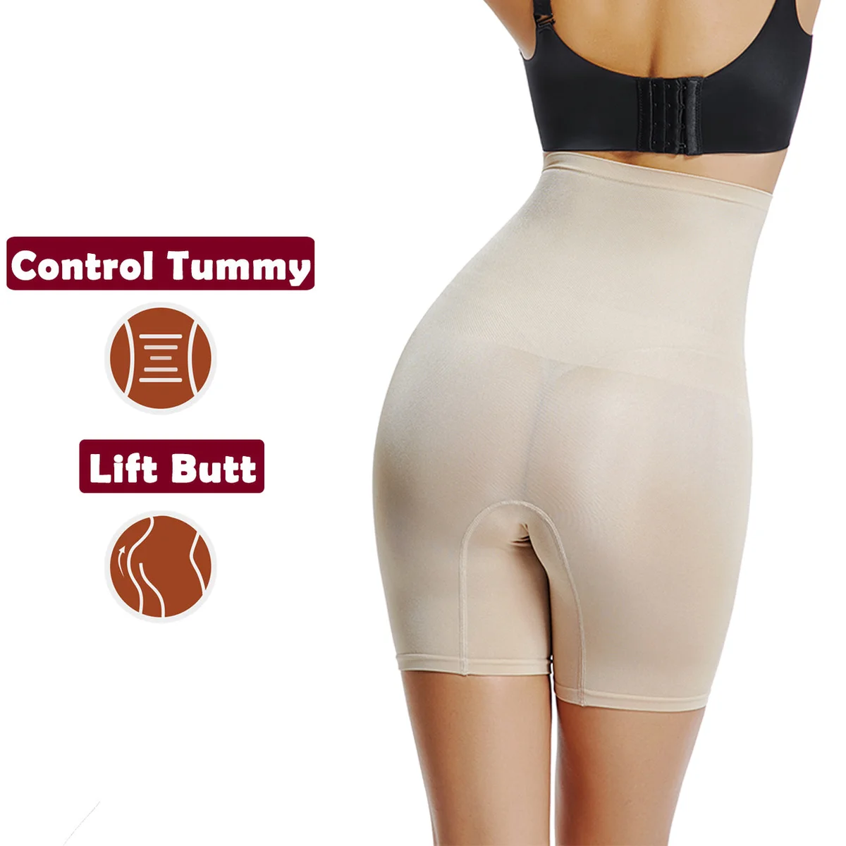

Tummy Control Sexy Butt Lifter Women Slimming Shapewear Panties High Waist Trainer Body Shaper Tight Power Short Skin-friendly