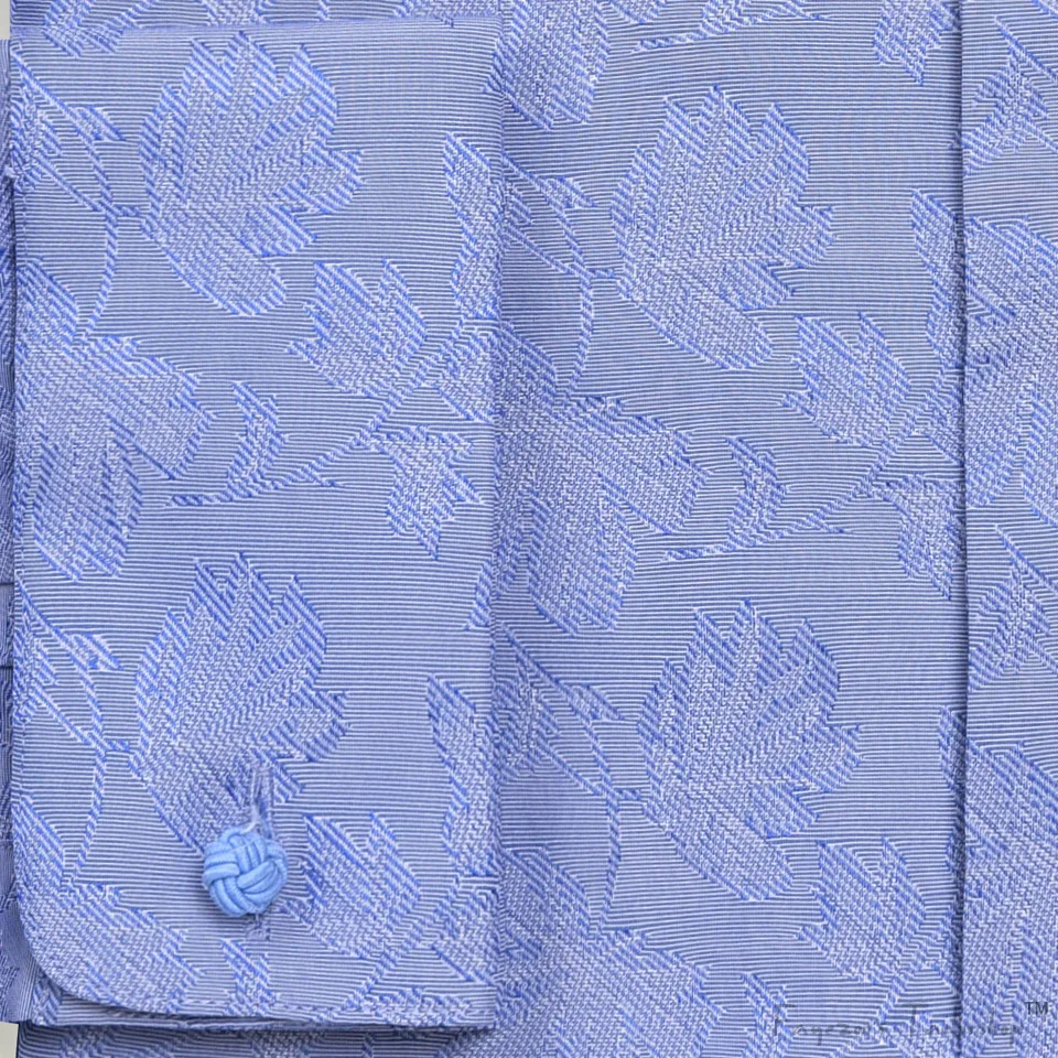 Fayezoo Classic Fit распространение воротник спереди французские манжеты Королевский