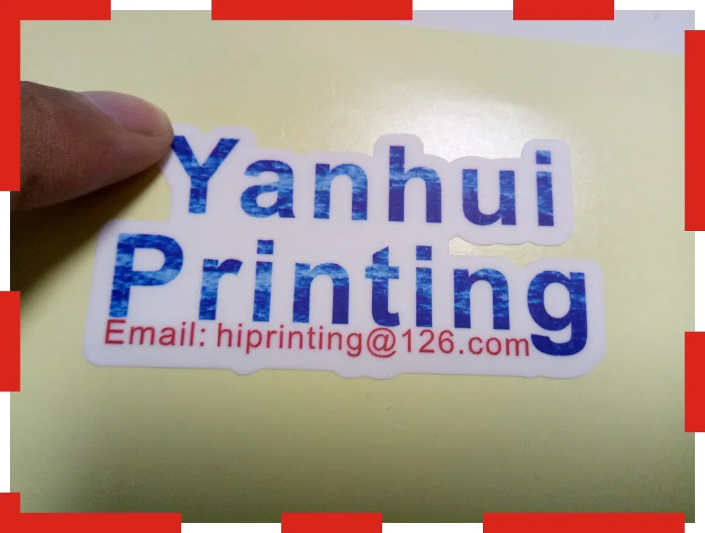 Штампованная специальная форма клейкий стикер наклейка для печати на заказ