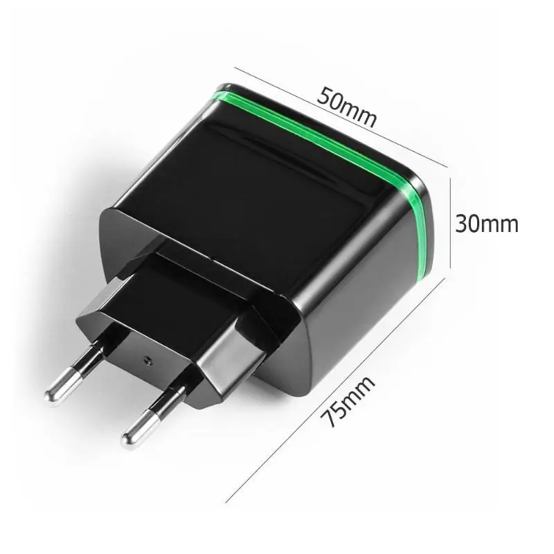 4-Порты ЕС мобильного телефона, Универсальные наушники 5V 4A кабель для быстрой зарядки USB для Зарядное устройство дорожный настенный адаптер для samsung для iPhone для цифровой Камера
