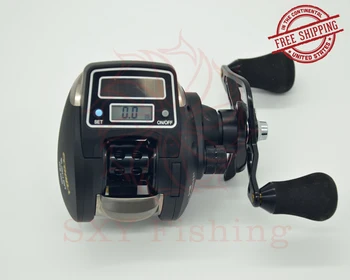 

FREE SHIPPING OFB500 Electronic counting Fishing reel digital display fishing reel Low-Profile Reel Fishing force 6kg lure reel