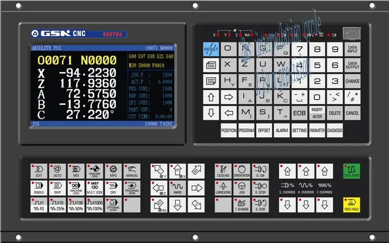 

GSK 980TDb lathe CNC controller cnc control system for cnc lathe machine
