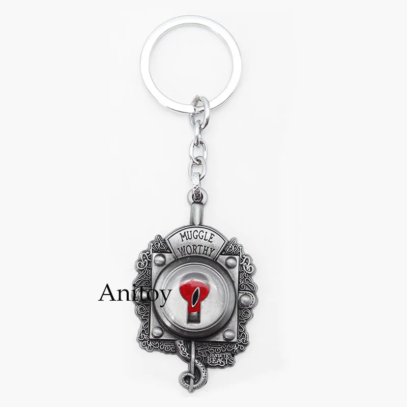 Fantastic Beasts and Where to Find Muggle Worthy Silver Keyring Keychain gift \