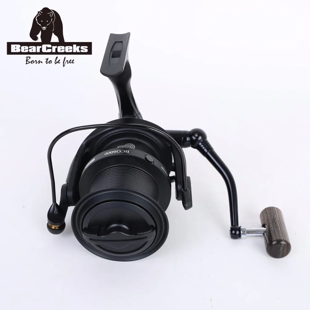 BearCreeks BCG6000 карповая рыболовная длинная литая большая яма Катушка спиннинговая