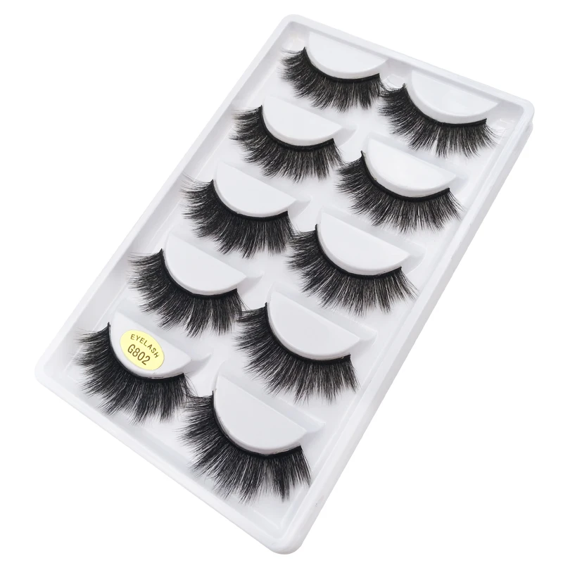 50 pairs Eyelashes Wholesale Mink Eyelashes Natural Long False Lashes Makeup 3D Mink Lashes Full Fake Eyelash Extensions