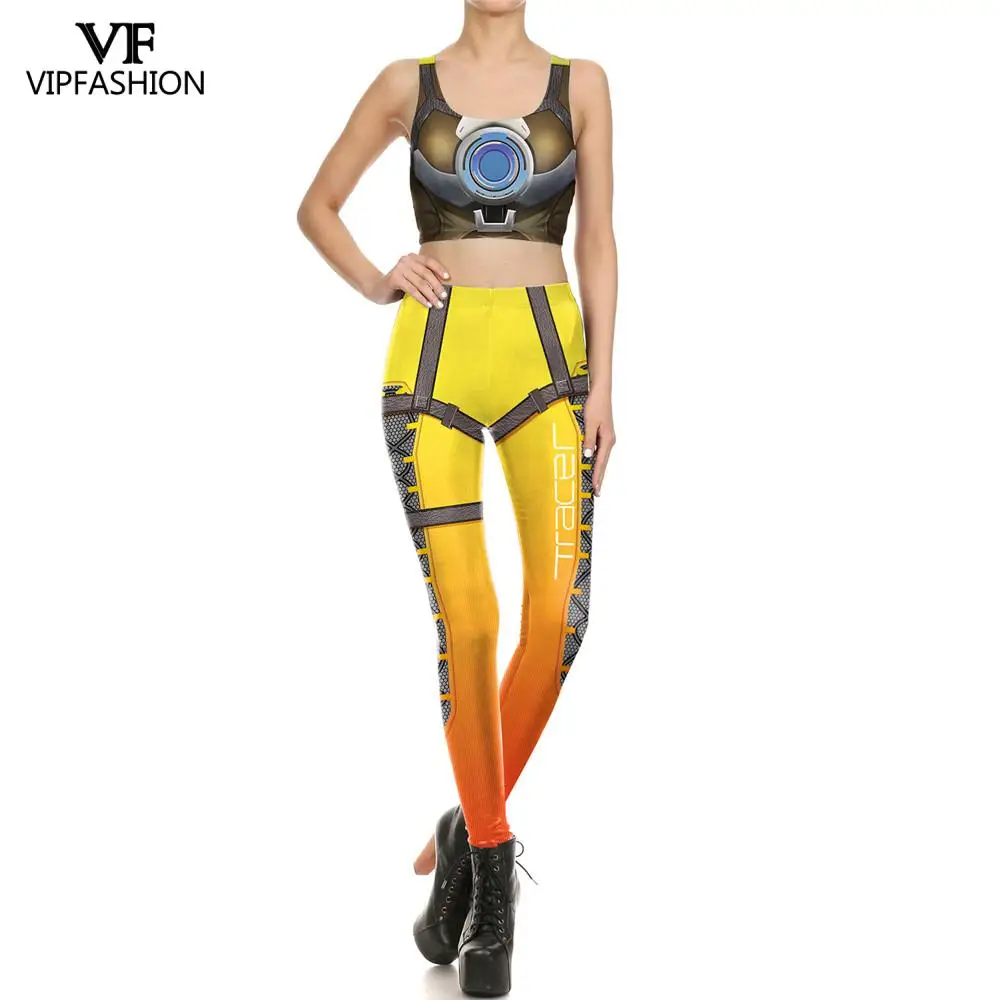 

VIP FASHION 2019 Hot Sale Women Running Fitness Pants For Ladies 3D Printed Game Pattern Design Sexy Women Cosplay Leggings