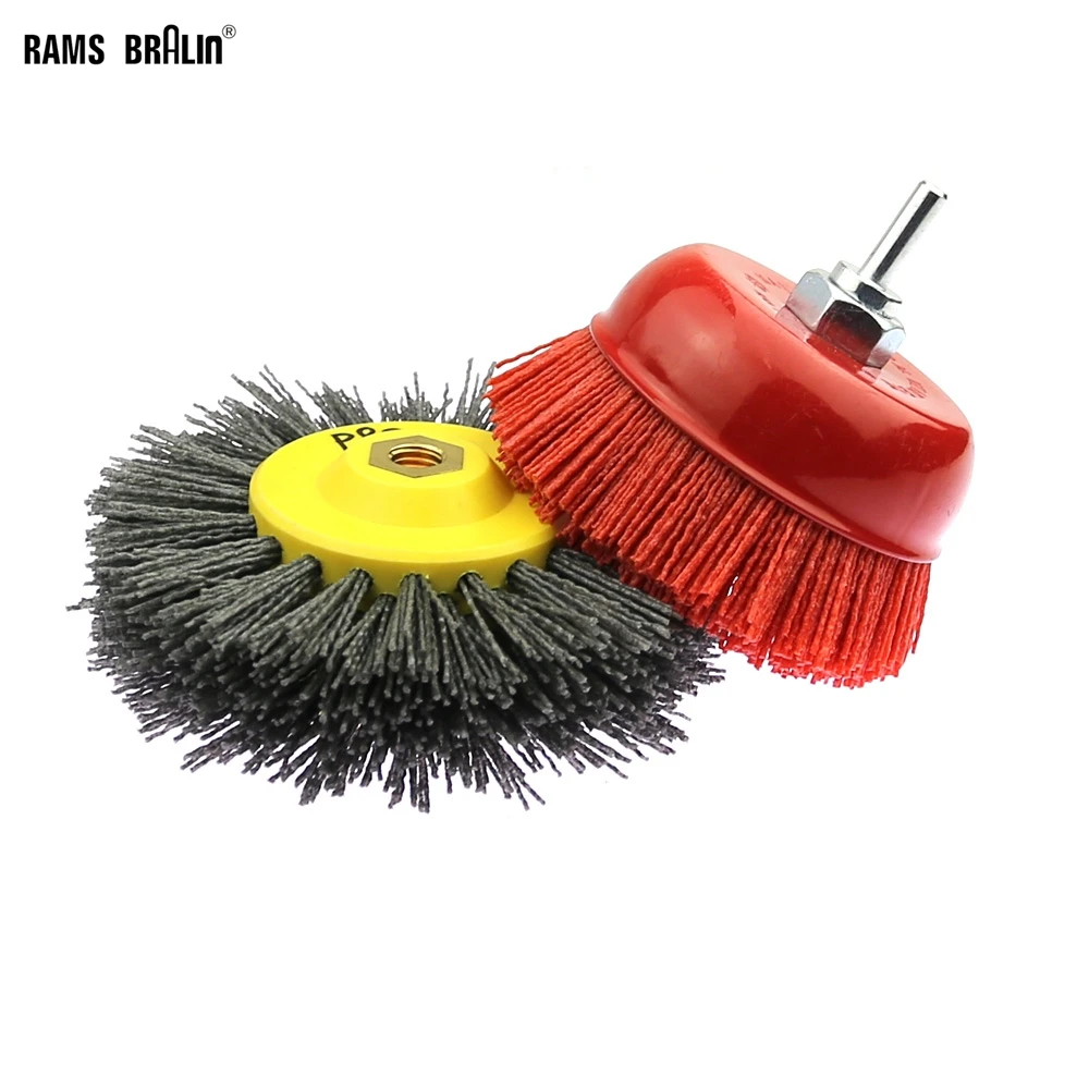 M14 Angle Grinder / Drill Power Grinding Brush P80 Set For Wood Stone