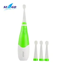 Профессиональная Детская звуковая электрическая зубная щетка seago интеллектуальная sg-902 Вибрация с светодиодный подсветкой и умным напоминанием