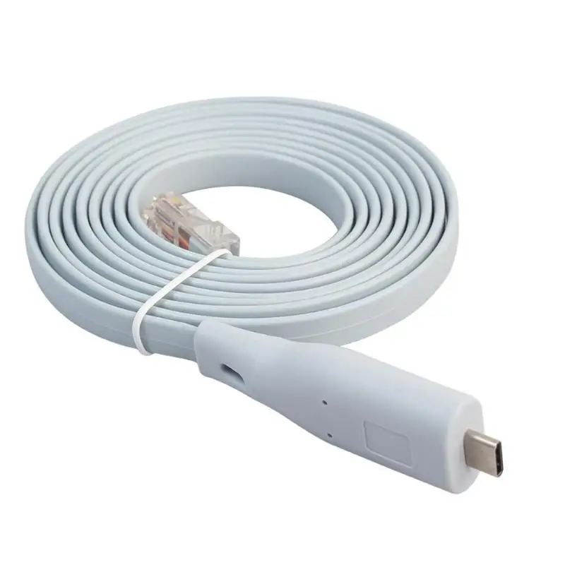 

1.8m 6ft USB-C Type-C to Rj45 Cisco Console Cable for Cisco Routers MacBook Laptop PC