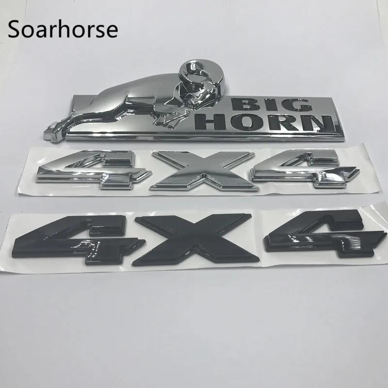 Soarhorse автомобиль-Стайлинг для 08-15 Dodge Ram 1500 2500 3500 4X4 BIGHORN большой рог эмблема наклейка с именной табличкой