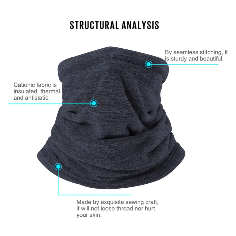 Зимний термо-шарф, грелка для шеи, лыжная маска, Балаклава, маска для лица для мужчин и женщин, ветрозащитная, для езды на велосипеде, мотоцикле