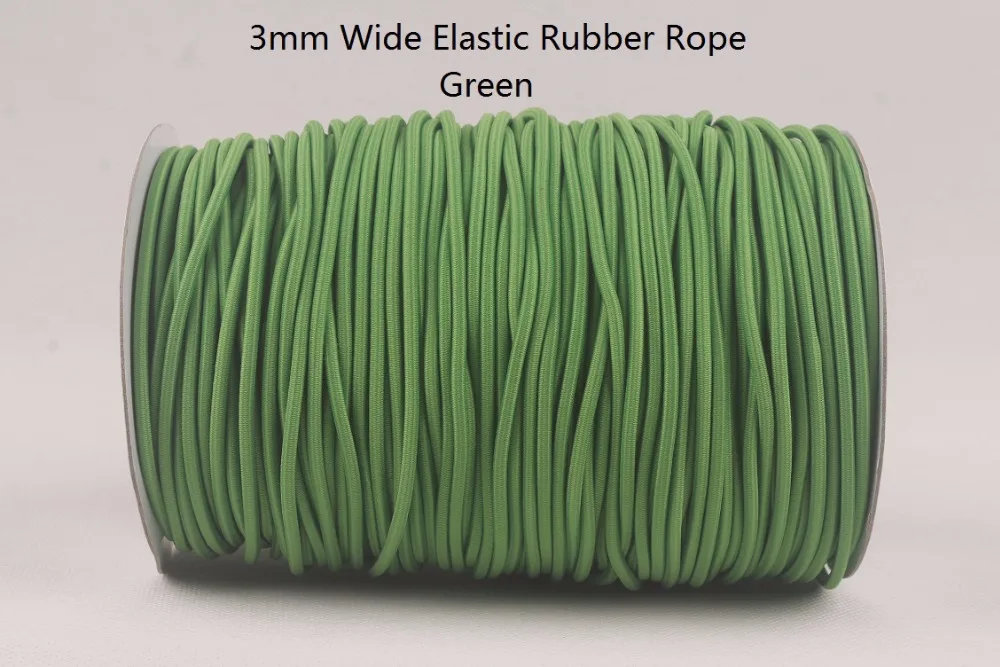 Флуоресцентный зеленый, зеленый, военный зеленый 20 ярдов/партия эластичный шнур 3 мм бисер стрейч веревочная нить