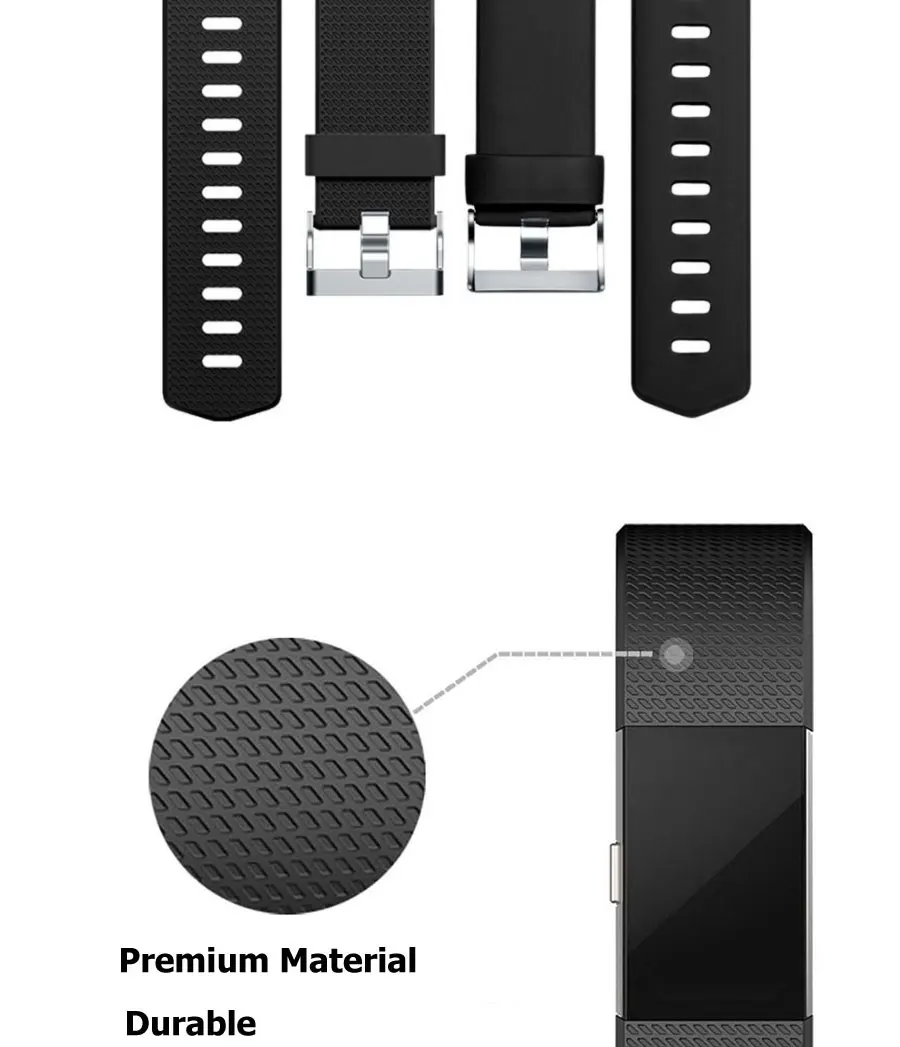 Новейший силиконовый браслет, ремешок на запястье, Смарт-часы, ремешок, мягкий браслет для часов, сменный смарт-браслет для Fitbit Charge 2
