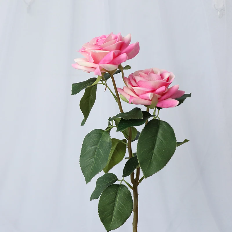 Красивая Роза из искусственного шелка, цветы, маленький букет Флорес, домашние вечерние, Весенние Свадебные украшения, свадебный букет