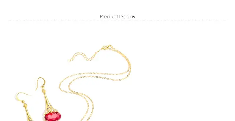 AYAYOO Gold Color Jewelry Sets For Women African Beads Jewelry Set Nigerian Wedding Fashion Necklace Set Jewellery Party Gift (1)