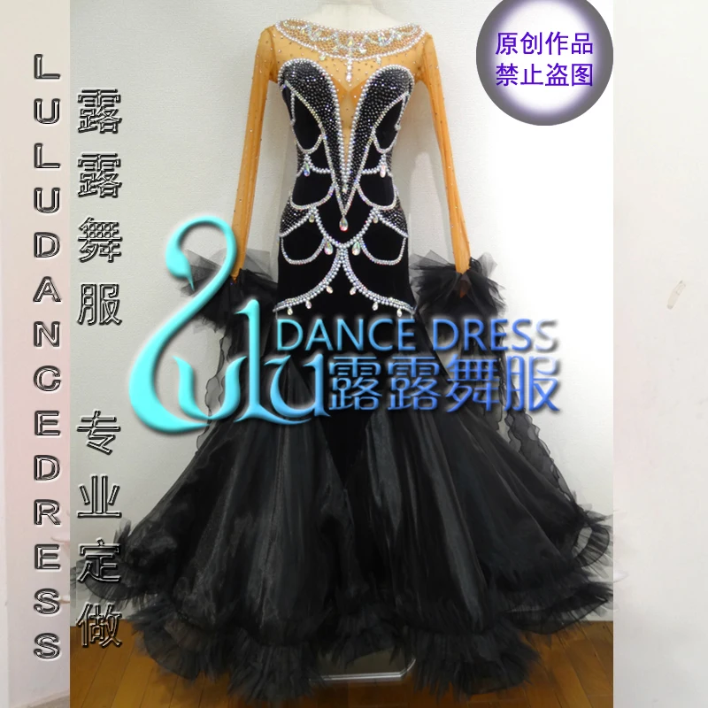 Ballroom Dancing Dress Newest Design Woman Modern Waltz Tango Dance Dress/standard Ballroom Competition Costume