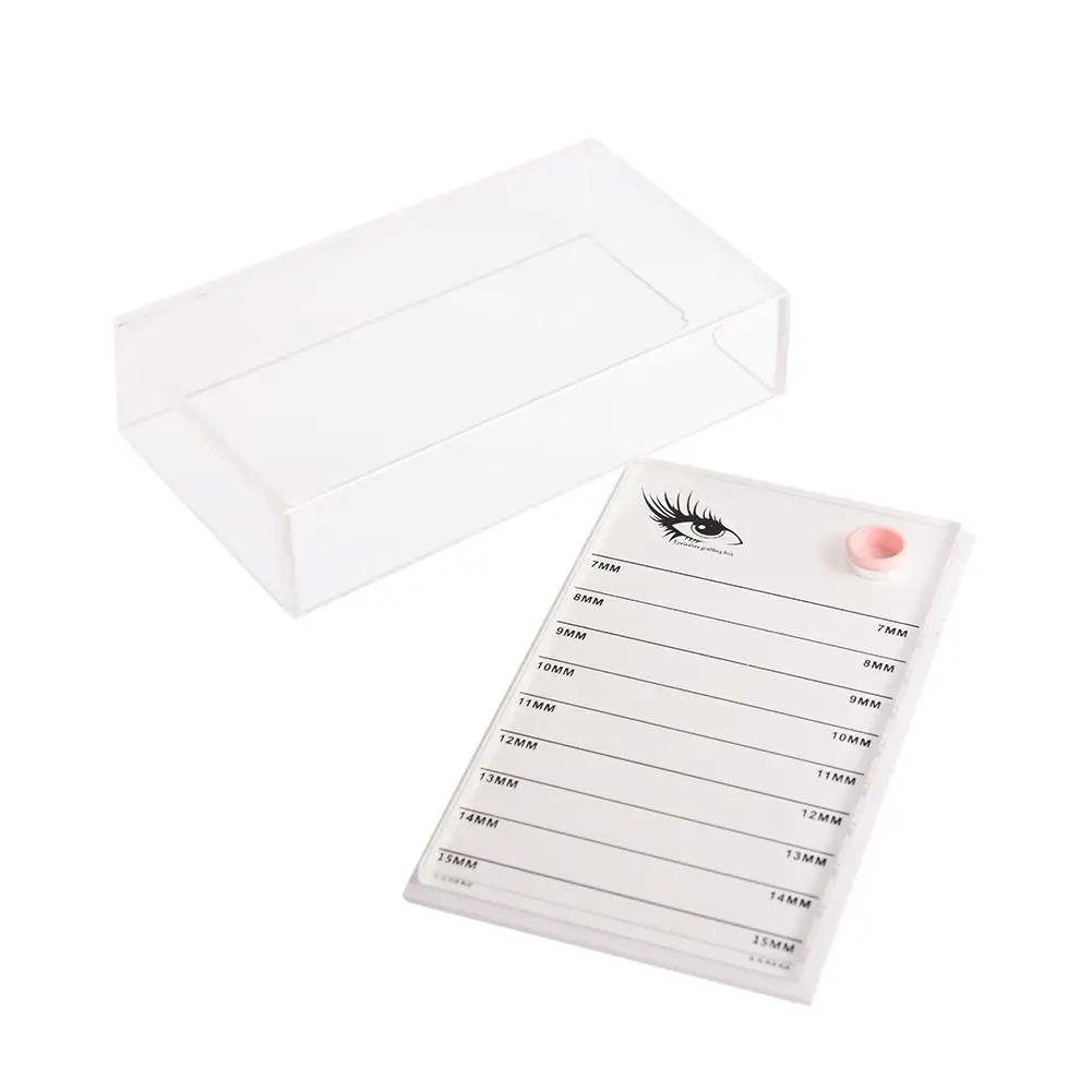 

1 Pcs Eyelashes Display Stand Board Tool Beauty Grafting Eyelash Board Acrylic Storage Case Makeup Tool suit
