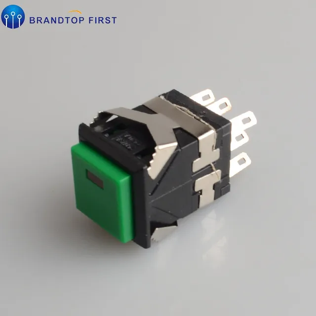 Kd222 Momentary On (On) Négyzet Led Megvilágított Kis Alakú Nyomógomb