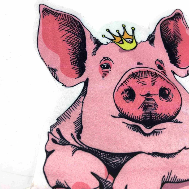 Red asian bag pig dan