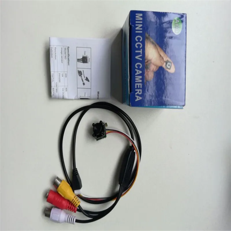 Podofo самая маленькая CCTV камера 4 светодиодный ИК DIY мини HD 600TVL CMOS с микрофоном