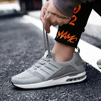 

Brand New Men Casual Shoes Lace-up Air cushion Breath Comfortable Fashion Shoes Male Shoes Unisex Sneakers