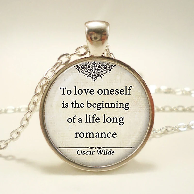 "Oscar Wilde Quote Pendant. Quote Necklace. Quote jewelry. Birthday