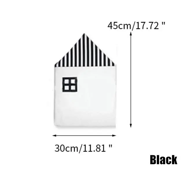 black-1 1 шт., защита для детской кроватки, для маленького домика, Детские бамперные накладки, бампер для детской кроватки, бампер для детской кроватки, безопасный хлопковый комплект постельного белья для детей - Цвет: black-1