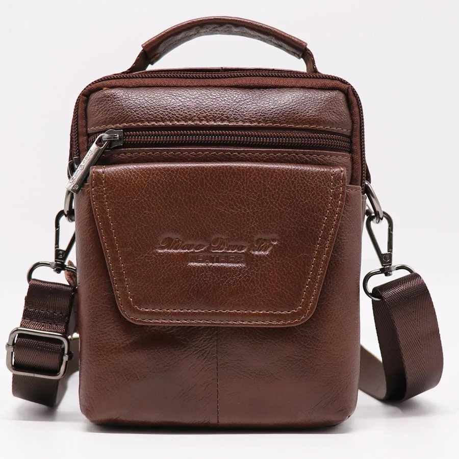 Brand Genuine Leather Small Casual Travel Bag Men's Handbag Male Cross Body Shoulder Bags Cowhide Messenger Bag Men Handle Pack brand genuine leather casual small cross body shoulder bag men s messenger bags male cowhide handle pack handbaf for ipad mini