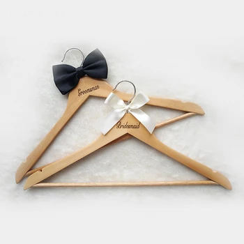 

Personalized Wedding Hanger, Engraving Name Wood Hanger, Bride, Bridesmaid, Flower Girls Hanger , Wedding Gifts