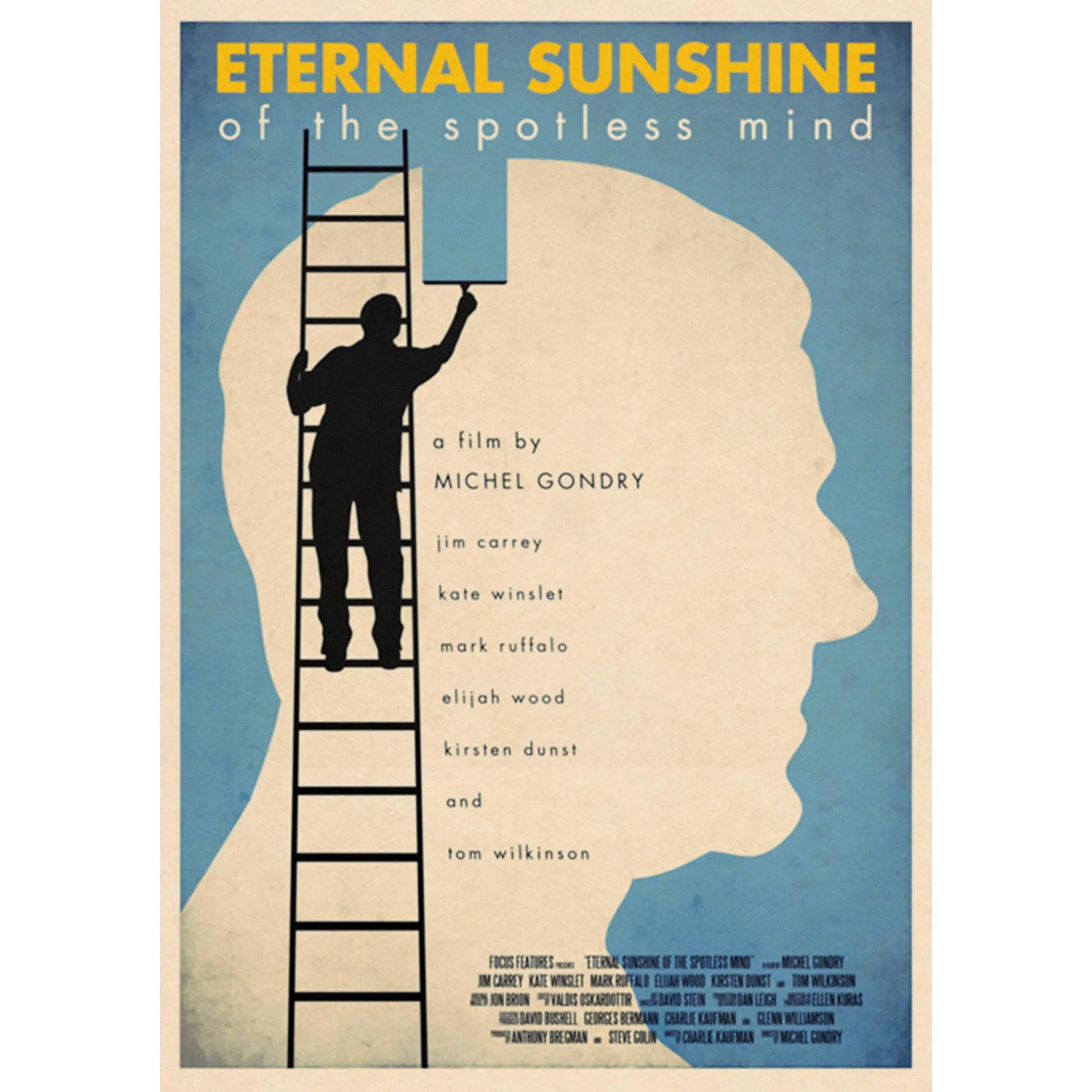 Вечное солнце безупречного ума домашнего интерьера Крафт Фильм плакат рисунок core наклейки на стену 42*30 см