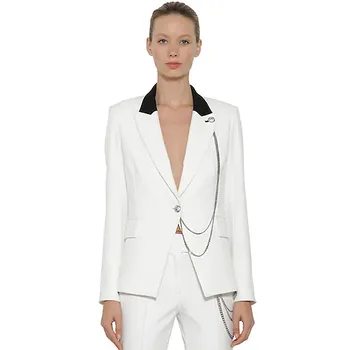 

New female color matching collar personality cultivate morality a grain of all sorts of small suit buckle chain hoist