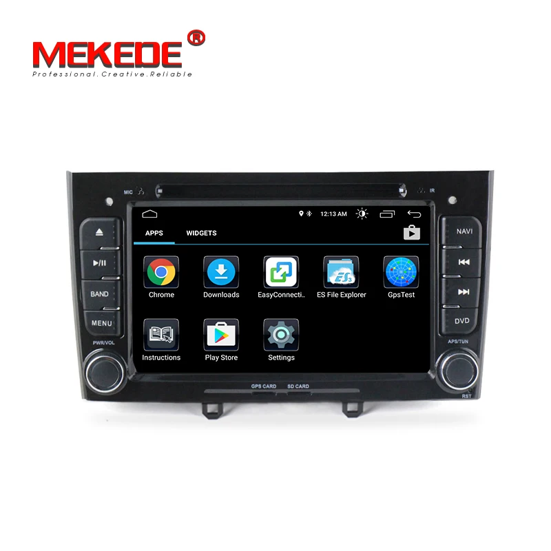 Excellent 1024*600 7" Quad Core Android 8.1 Car DVD For Peugeot 308 408 308SW with WIFI Radio GPS Navigation Support OBD Bluetooth 1