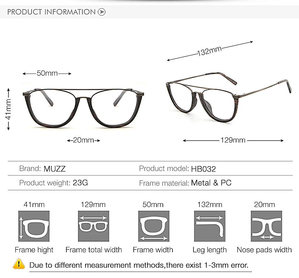 MUZZ очки оправа деревянные оптические очки для унисекс деревянная дужка оправа полуоправы очки ацетатная оправа мужские очки