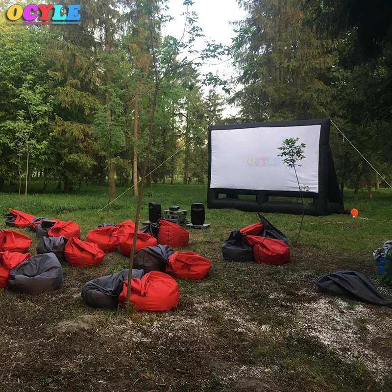 

Free shipping 5.4x4.2x2.8m giant inflatable movie screen inflatable projection movie screen inflatable film screen