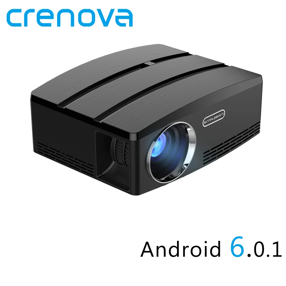 Crenova GP80 GP80UP Full HD 1080P Led Mini Projector Android 6.01 For Mobile Phone USB HDMI 3D Portable Video Home Projectors