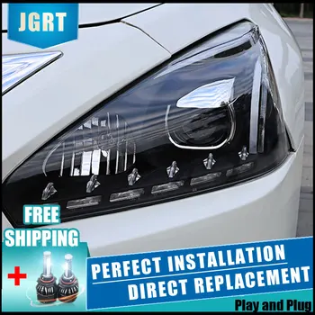 

2PCS LED Headlights For Nissan Altima 2013-2015 Car Led Lights Double Xenon Lens Car Accessories Daytime Running Lights