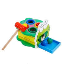 Лягушка стучит на стол детская доска игра пространственное мышление головоломка игры Творческие игрушки ранние детские развивающие деревянные игрушки