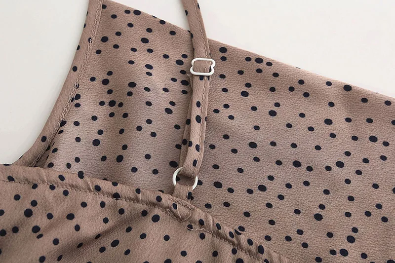 Forefair Polka Dot Summer Dress A Line Sexy  (7)