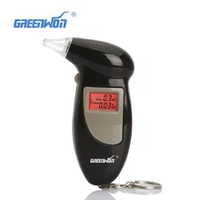 10 шт./ цифровой ЖК-Алкотестер с дисплеем звуковой сигнал Тестер дыхания спирта коробка тестирующее устройство для парковки