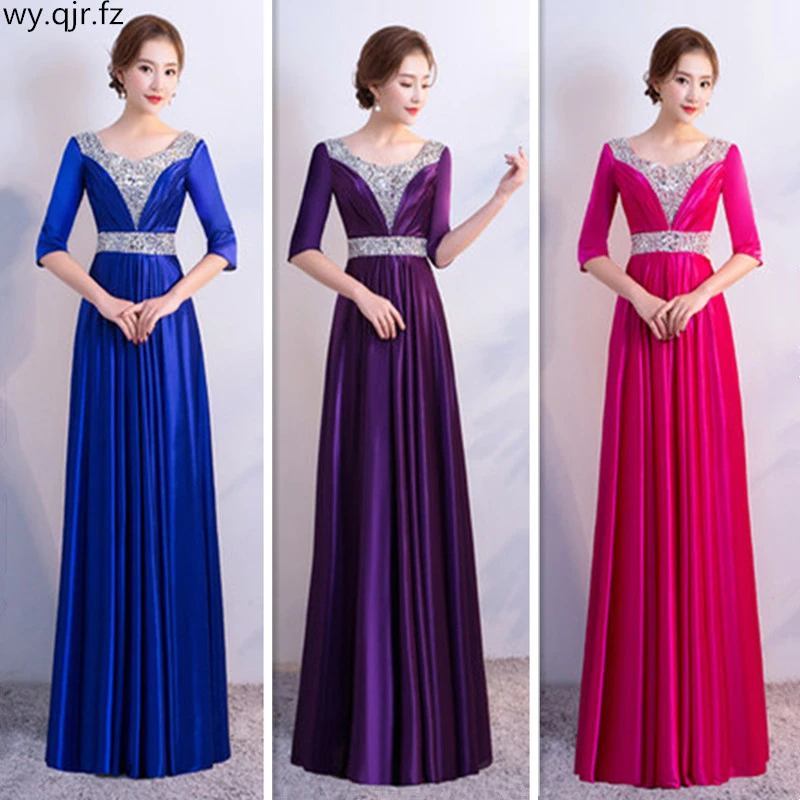 blue purple bridesmaid dresses
