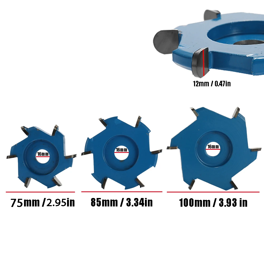 Шестигранное лезвие филе инструмент для резьбы по дереву угловая шлифовальная машина аксессуар для 16 мм Диафрагма угловая шлифовальная машина 75 мм/85 мм/100 мм