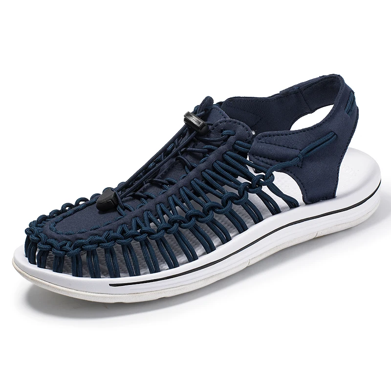 

Summer New Sandals Men and Female Couple Beach Slippers Fashion Elastic Fabric Student Casual Shoes