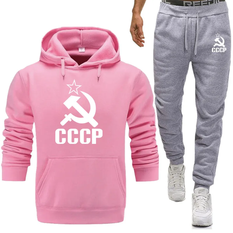 Спортивный костюм для мужчин, Термальный уникальный CCCP, спортивный костюм для России, СССР, СССР, спортивный костюм, толстовка+ штаны, спортивный костюм, повседневные толстовки