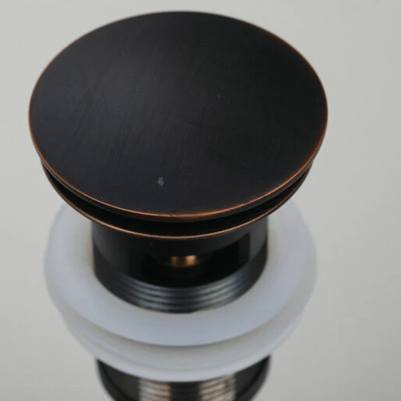 Round Style Lavatory Faucet Vessel Assembly Up Stainless Steel Bathroom Sink Stopper Drain Without Overflow Round Style Lavatory Faucet Vessel Assembly Up Stainless Steel Bathroom Sink Stopper Drain Without Overflow