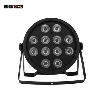 

Fast Shipping LED Flat Par 12x12W RGBW 4IN1 RGBW LED Light DMX512 Stage Effect Music Club DJ Light DMX Led Par Party Lights